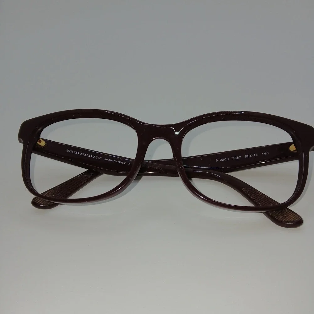 Burberry BE2263 3687 Womens Eyeglasses Frame Burgundy Full Rim 53-18-140 mm